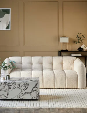 Ghế sofa 3 chỗ ngồi bằng vải tự nhiên Hayes