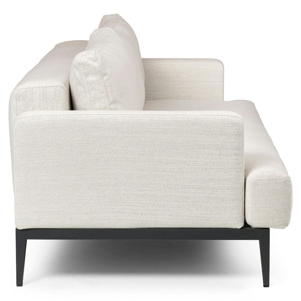 Sofa giường Solna phong cách hiện đại giữa thế kỷ, màu Atelier Ivory, khung thép chắc chắn, dễ dàng gấp gọn thành giường ngủ.