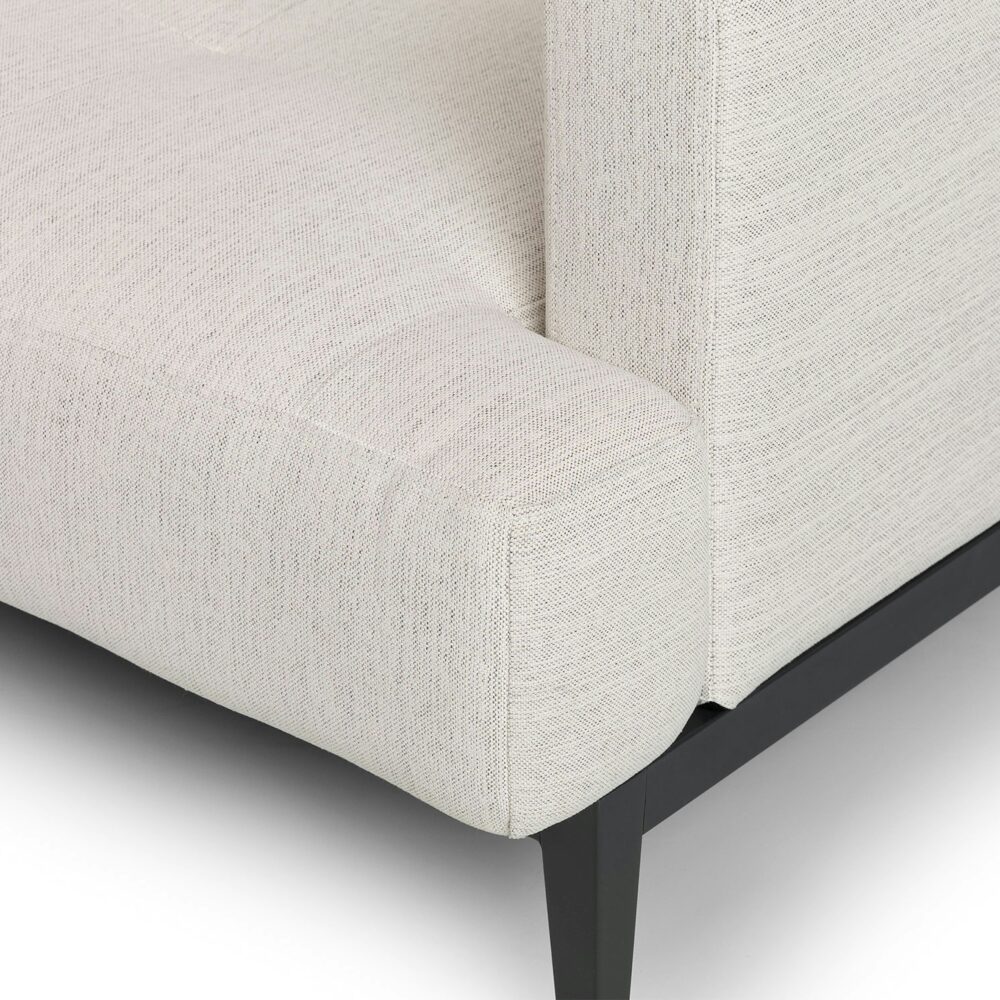 Sofa giường Solna phong cách hiện đại giữa thế kỷ, màu Atelier Ivory, khung thép chắc chắn, dễ dàng gấp gọn thành giường ngủ.