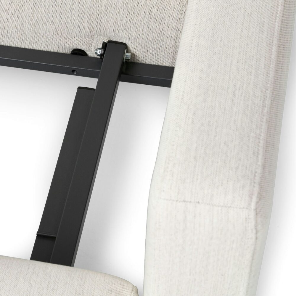 Sofa giường Solna phong cách hiện đại giữa thế kỷ, màu Atelier Ivory, khung thép chắc chắn, dễ dàng gấp gọn thành giường ngủ.